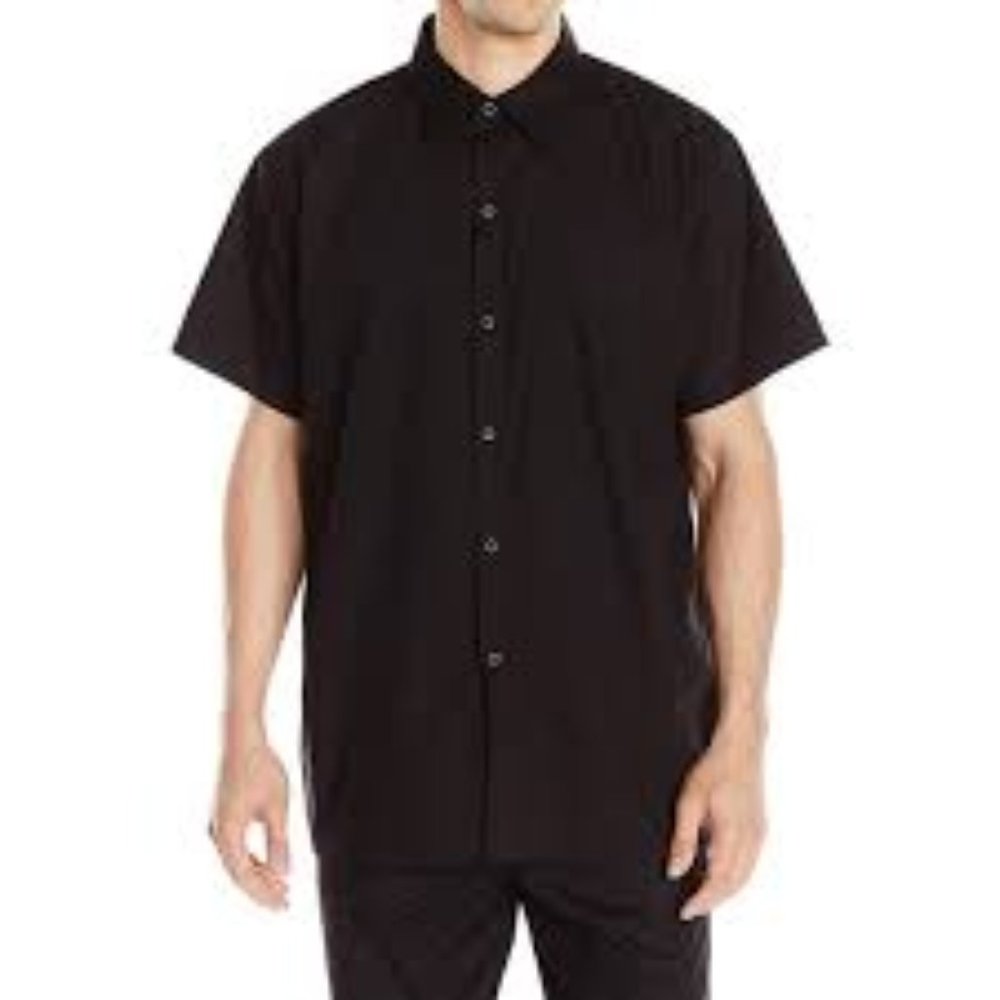 Chef Code Men's Kitchen Basic Cook Shirt Black NWT